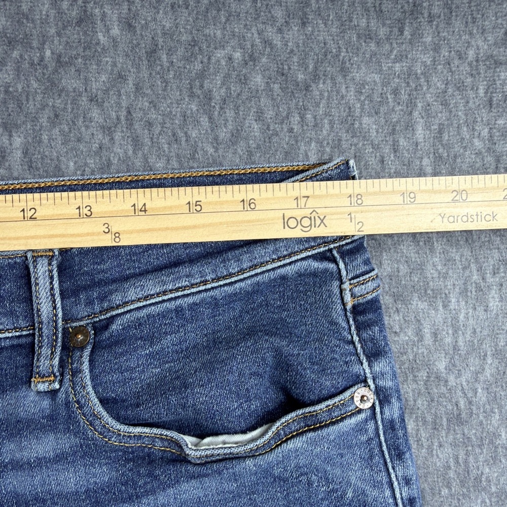 Lucky Brand Jeans Mens 34x27 Blue Medium Wash Cotton Stretch 223 Straight Fit - Picture 11 of 13